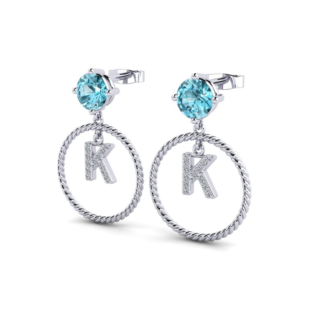 Blue Zircon Women's Earring Noss K