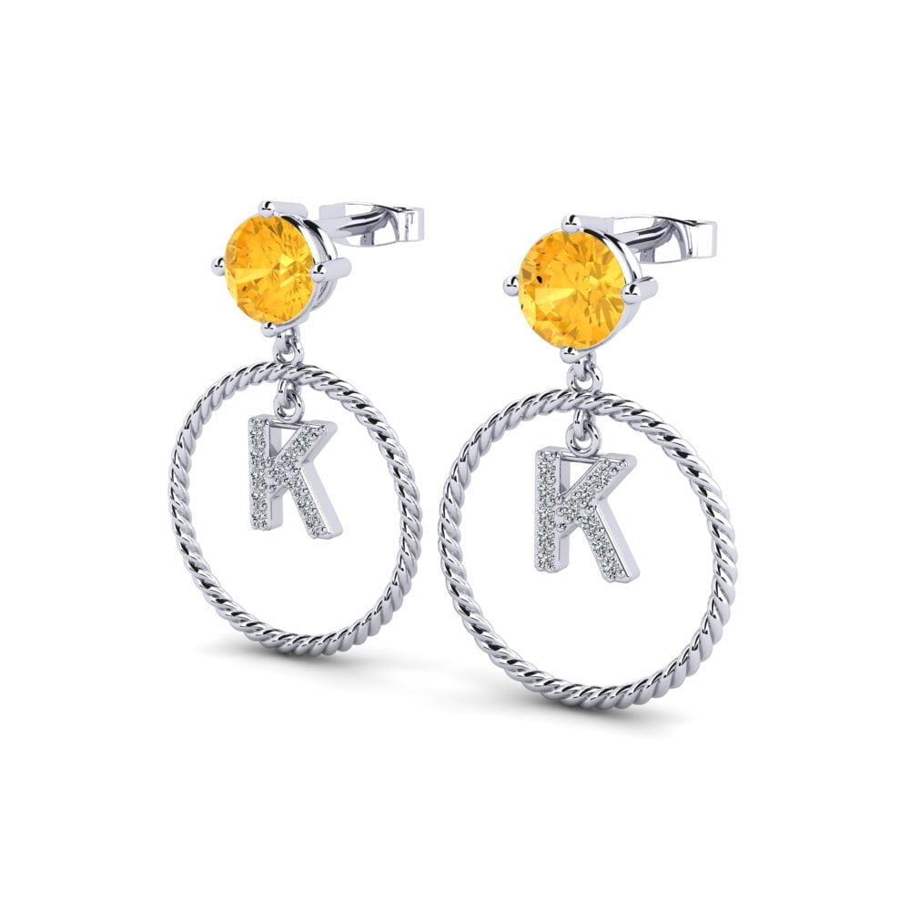 Citrine Women's Earring Noss K