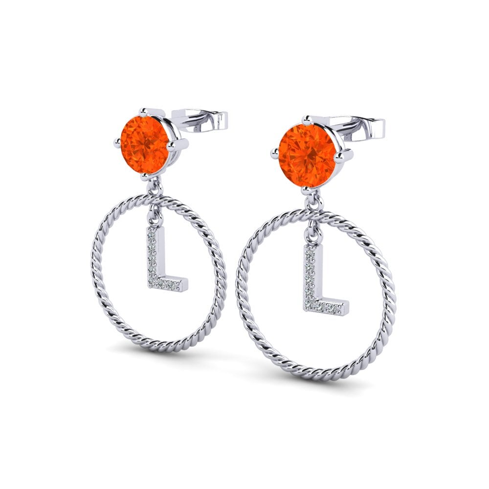 Fire Opal Women's Earring Noss L