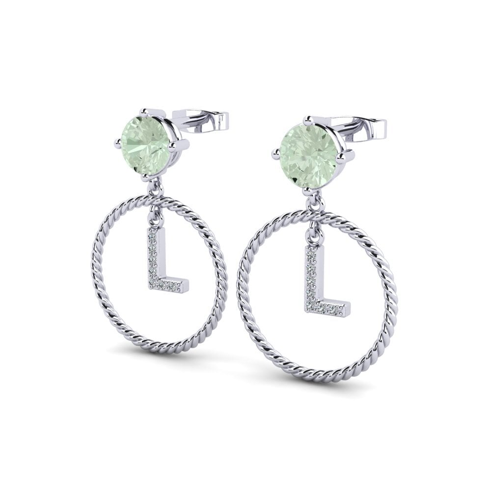 Green Amethyst Women's Earring Noss L
