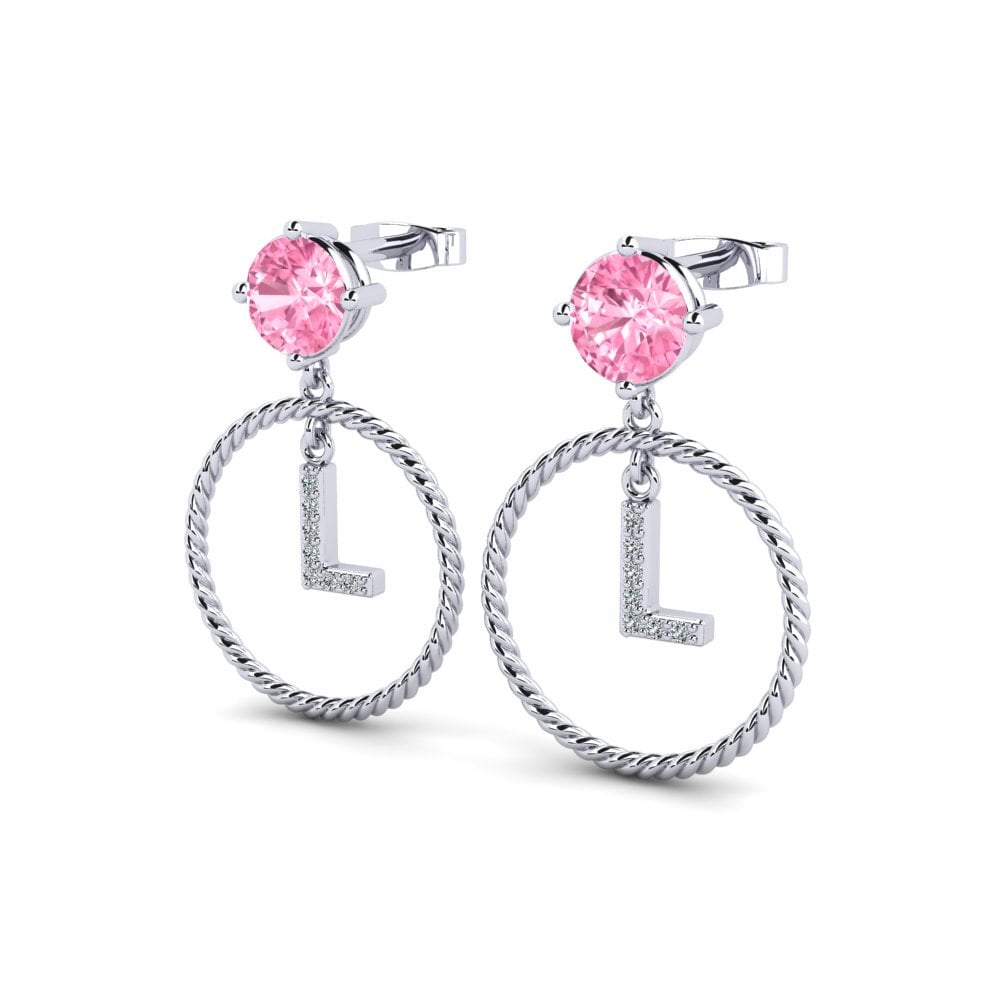 Pink Sapphire Women's Earring Noss L