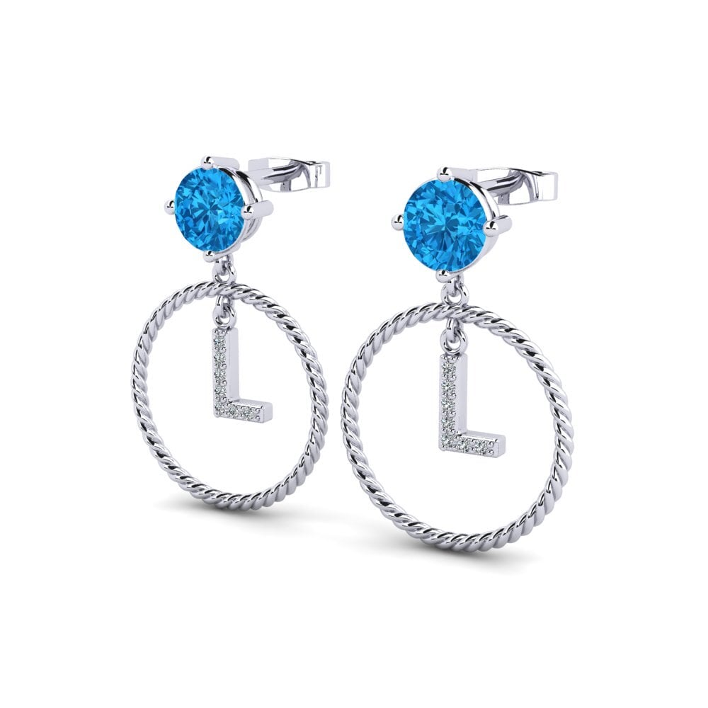 Blue Topaz Women's Earring Noss L