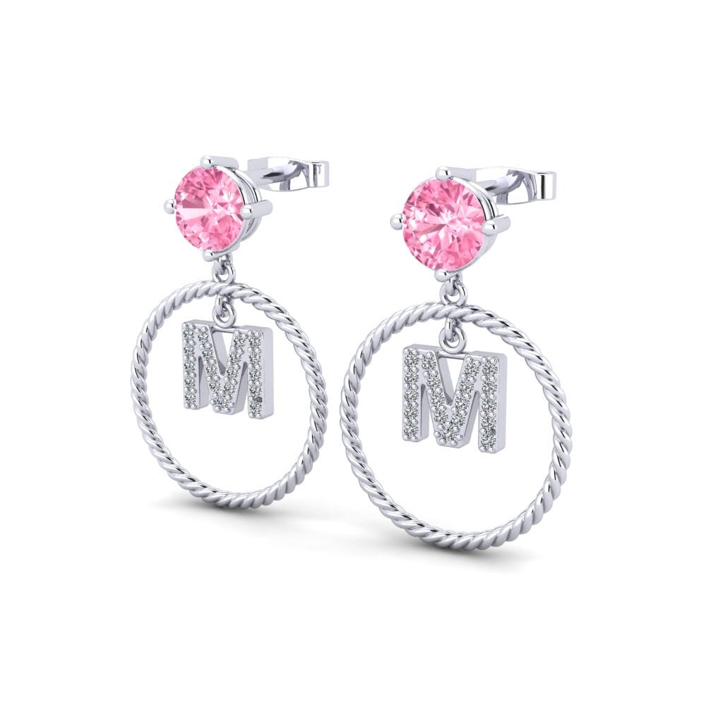 Pink Sapphire Women's Earring Noss M