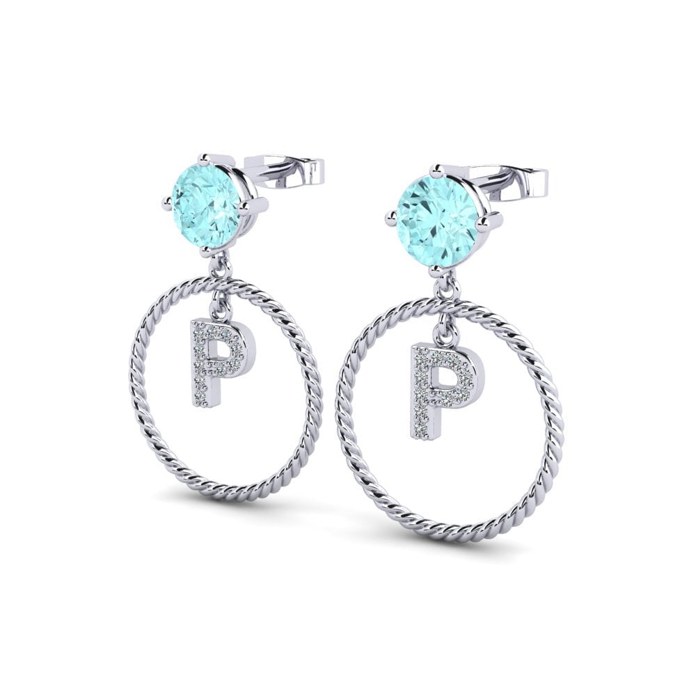 Aquamarine Women's Earring Noss P