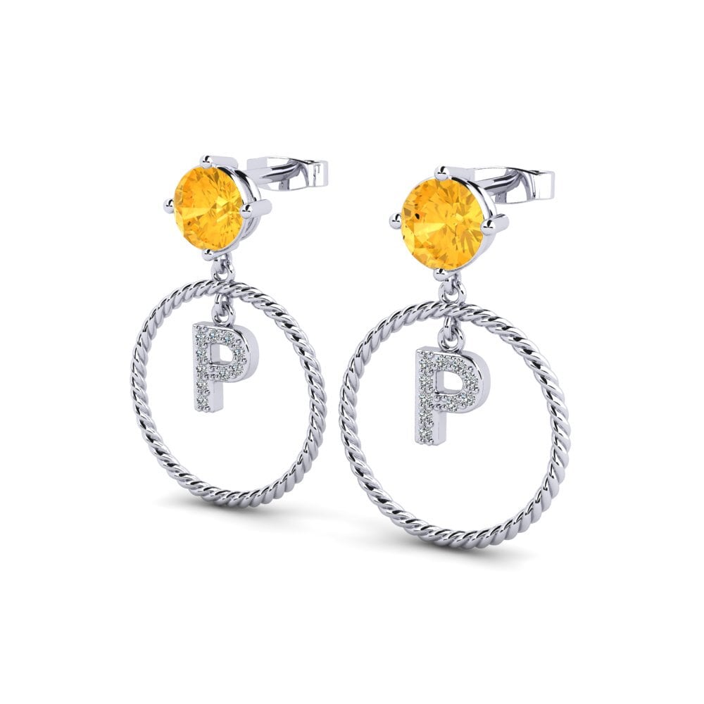 Citrine Women's Earring Noss P