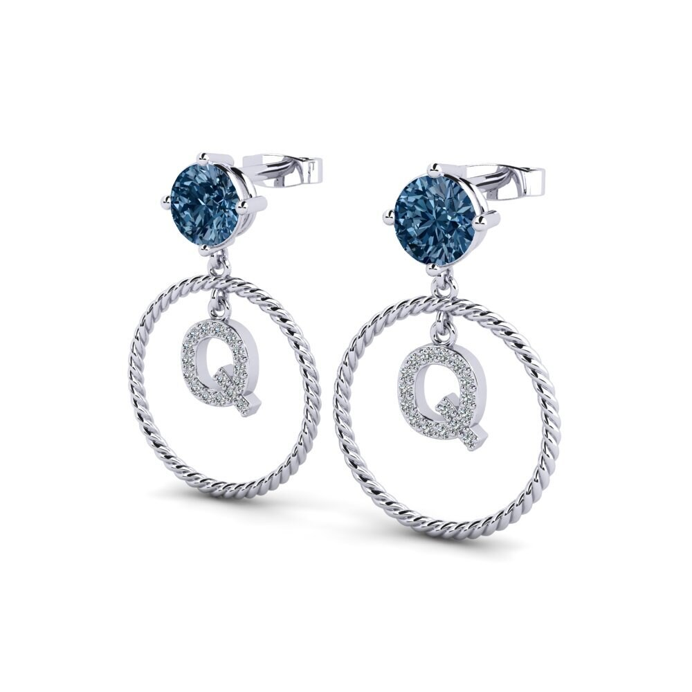Blue Diamond Women's Earring Noss Q
