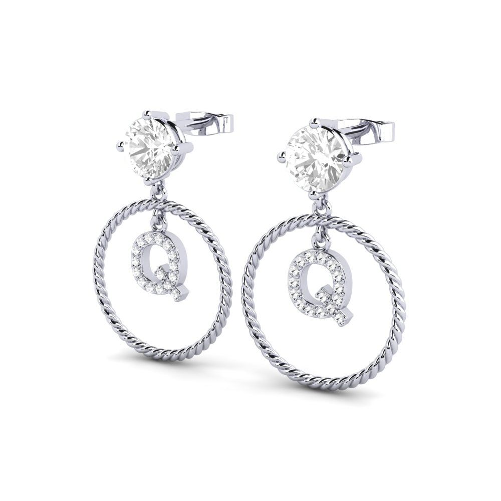 White sapphire Women's Earring Noss Q