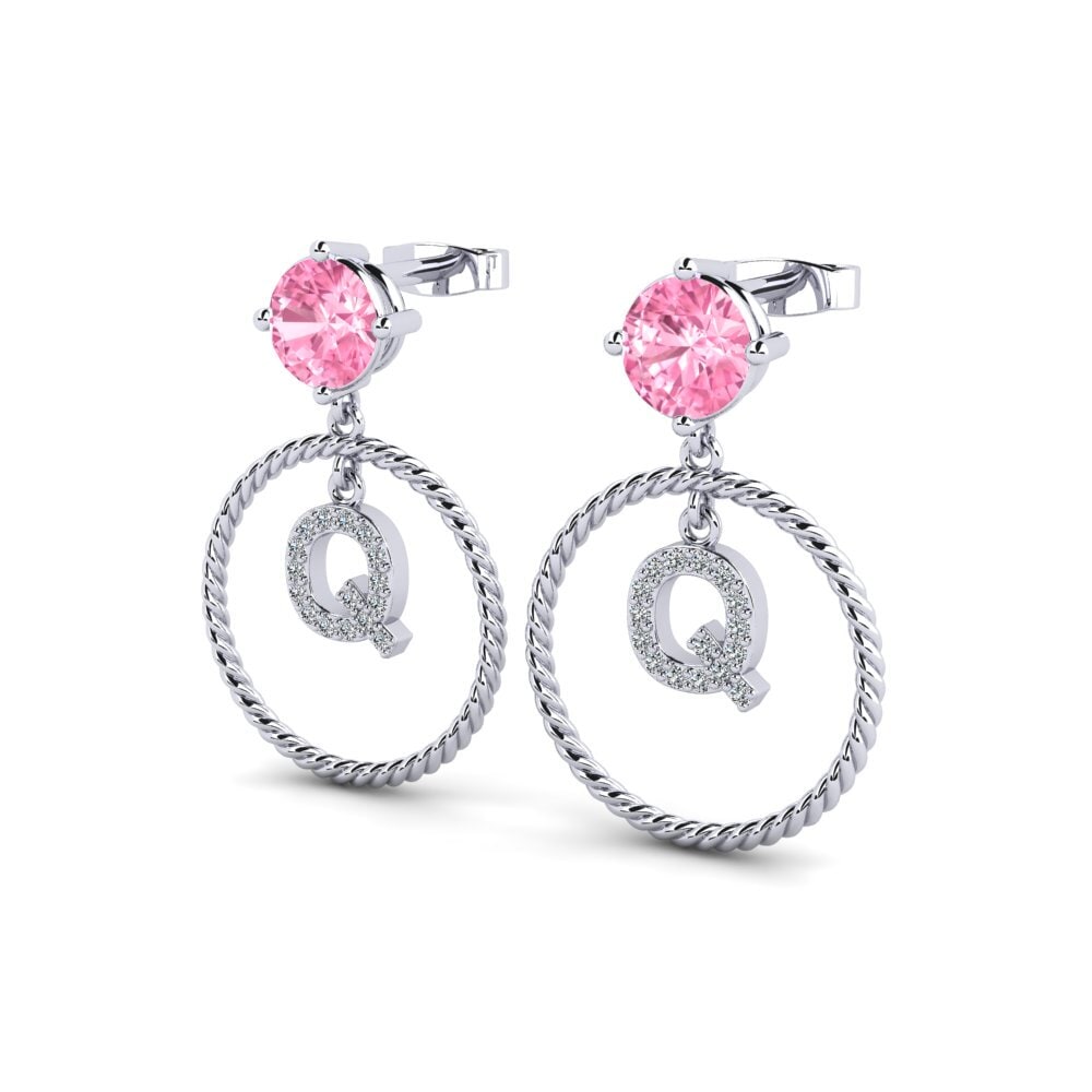 Pink Sapphire Women's Earring Noss Q