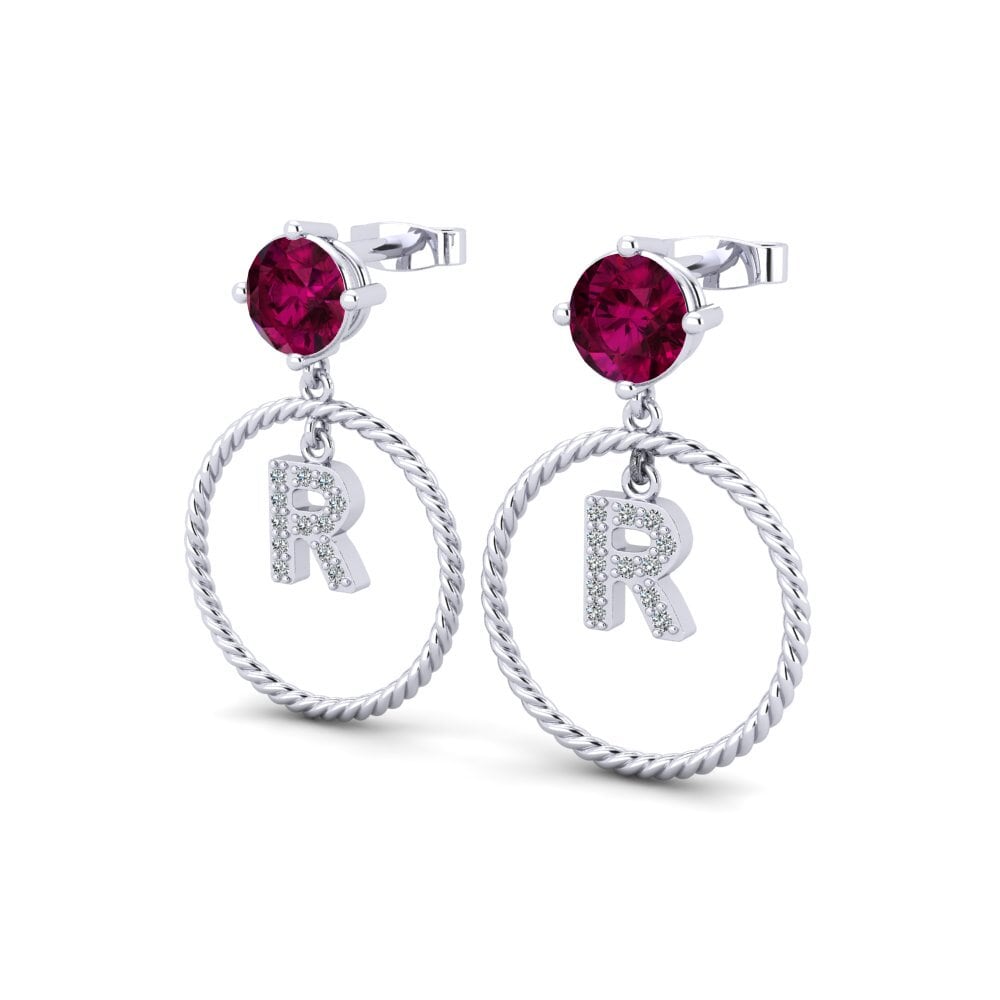 Rhodolite Garnet Women's Earring Noss R