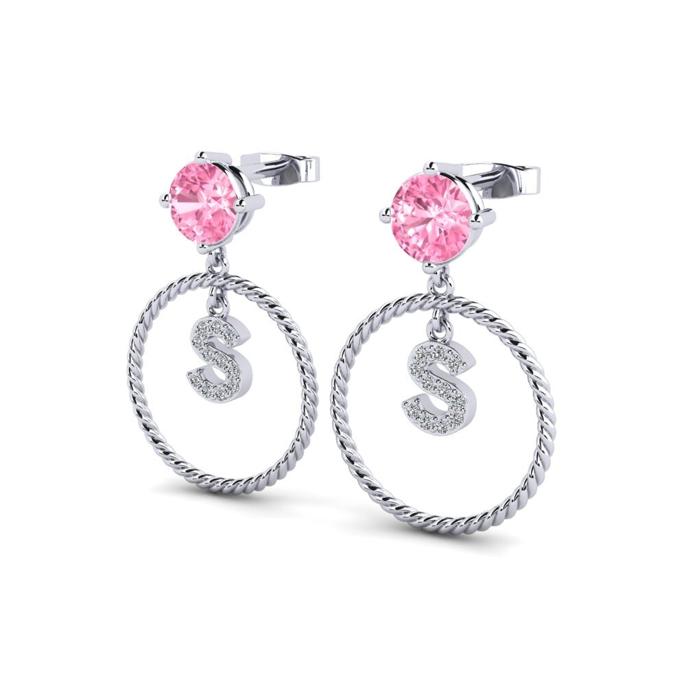 Pink Sapphire Women's Earring Noss S