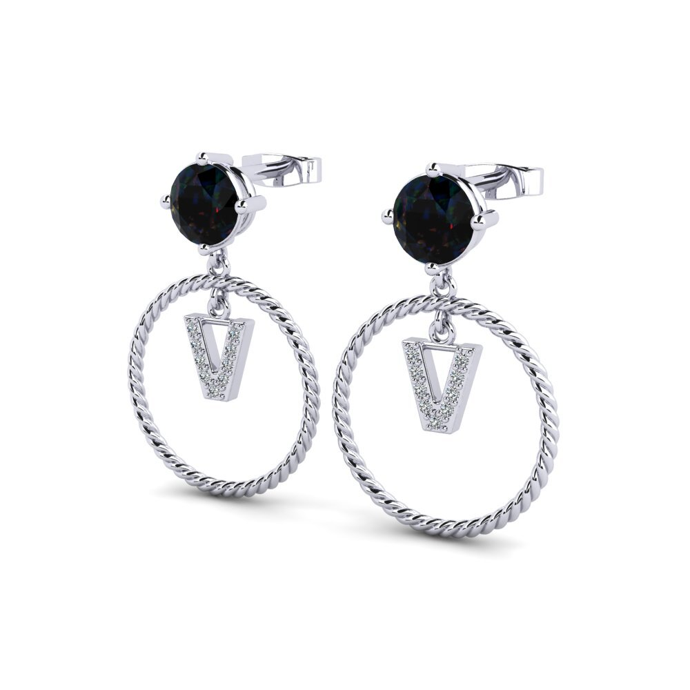 Black Opal Women's Earring Noss V