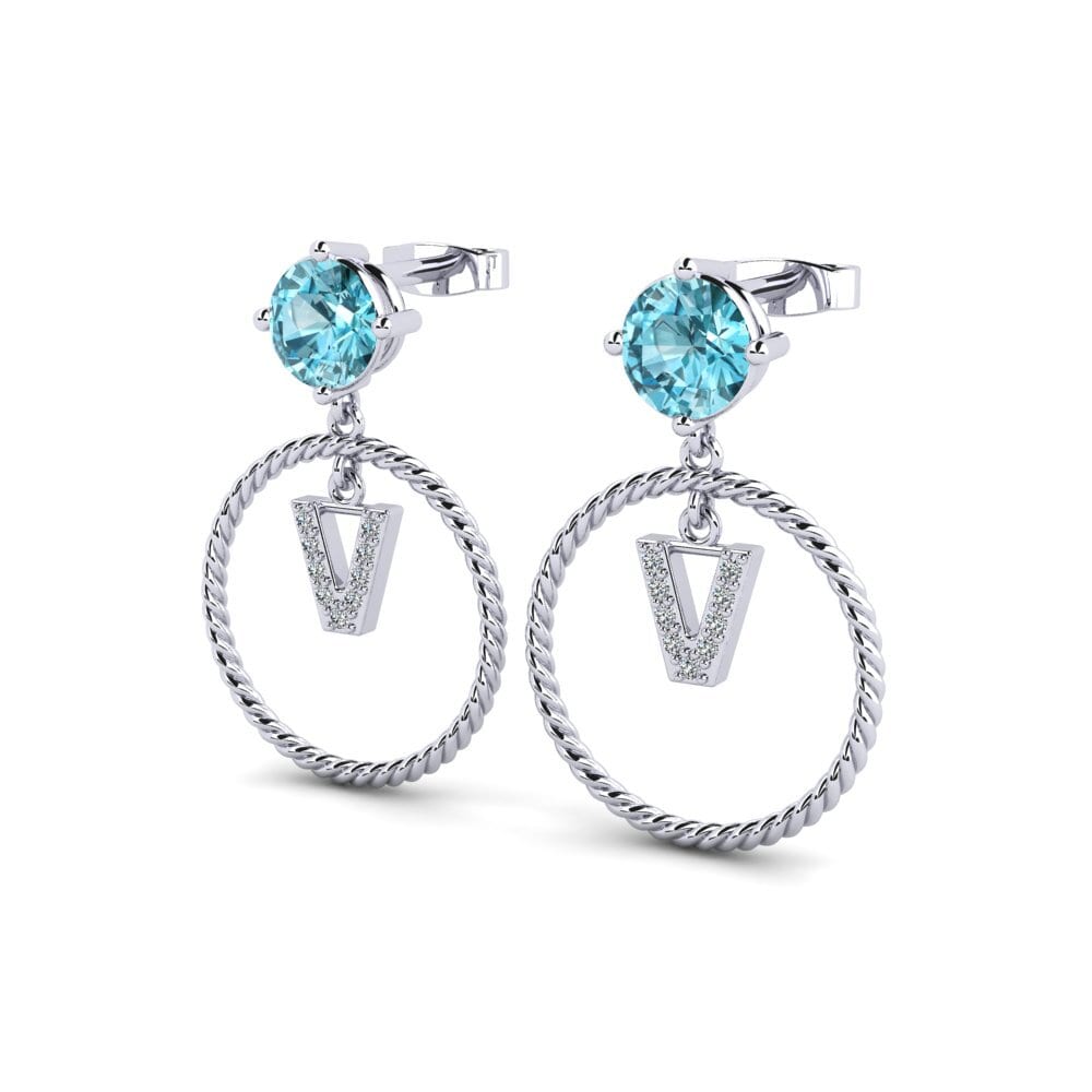 Blue Zircon Women's Earring Noss V