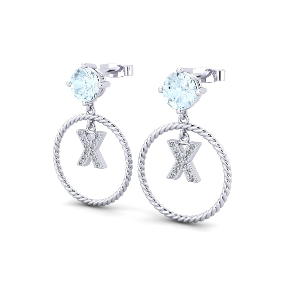 Aquamarine Women's Earring Noss X