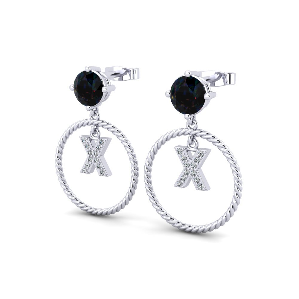 Black Opal Women's Earring Noss X
