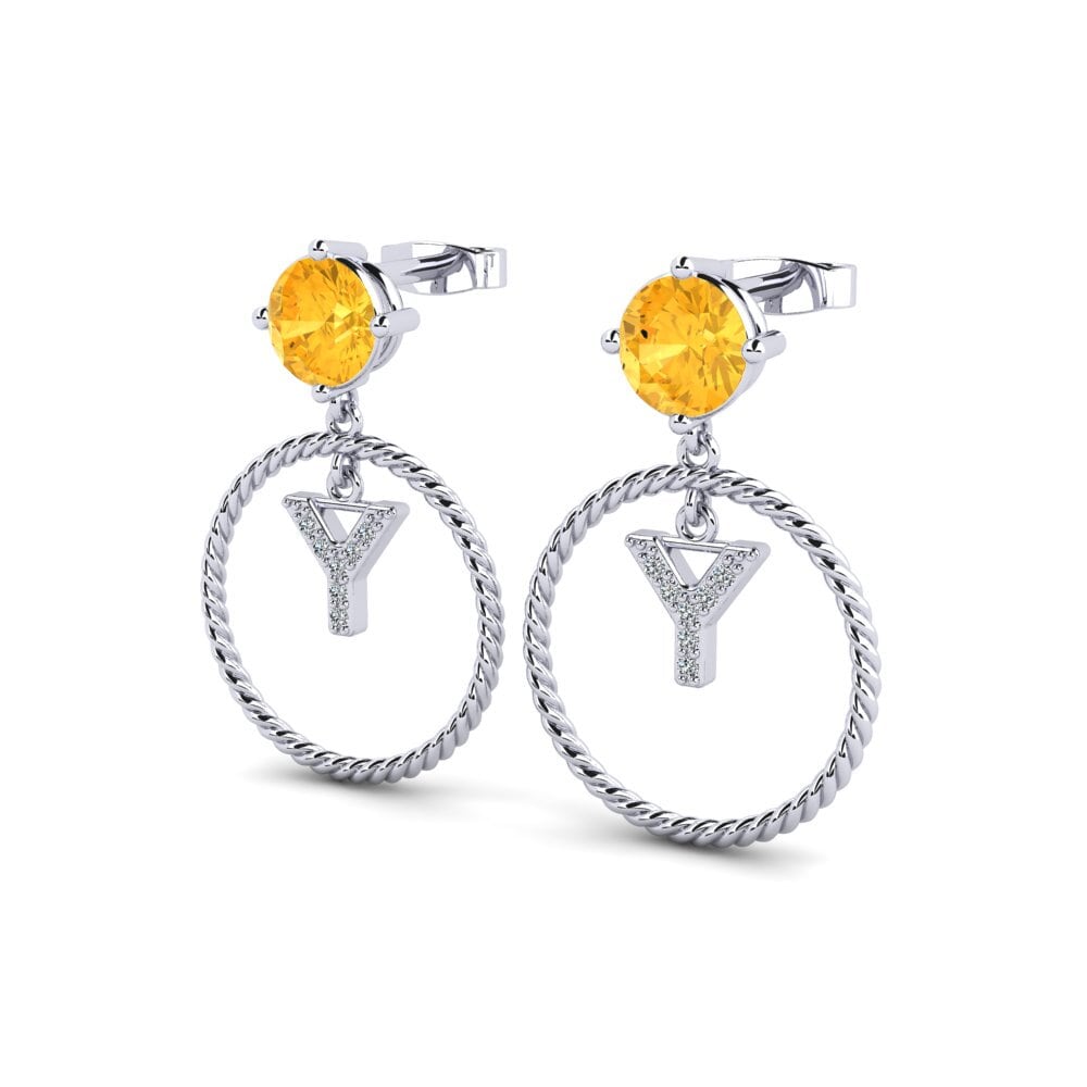 Citrine Women's Earring Noss Y