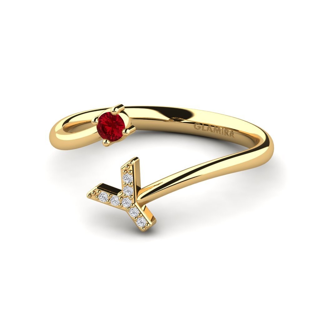 Red Zirconia Ring Oraphan Y