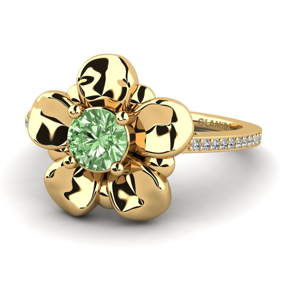 Diamante Verde Anillo Chamaillerie