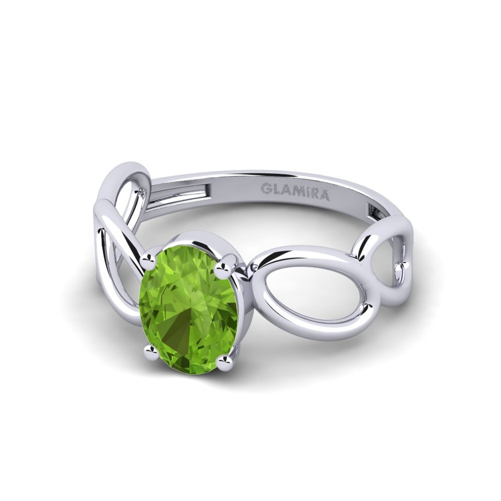 Peridot Engagement Ring Cotrechamp