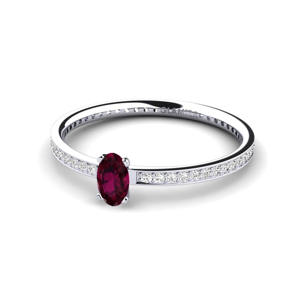 Granate Rhodolite Anillo de Mujer Guerino
