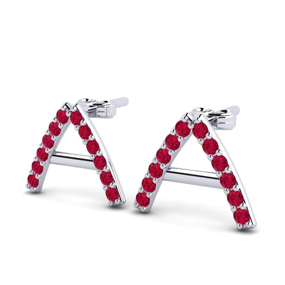 Ruby Women's Earring Deviera A