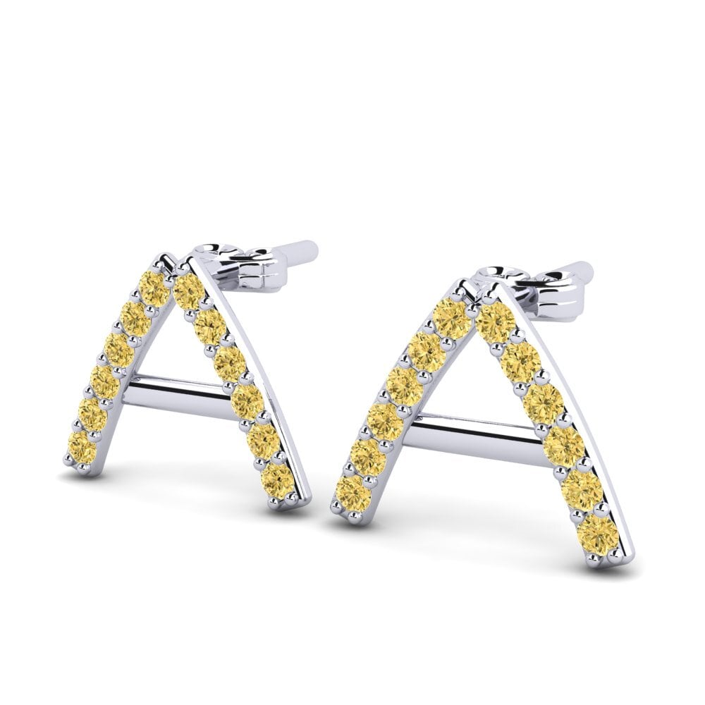 Yellow Diamond Women's Earring Deviera A