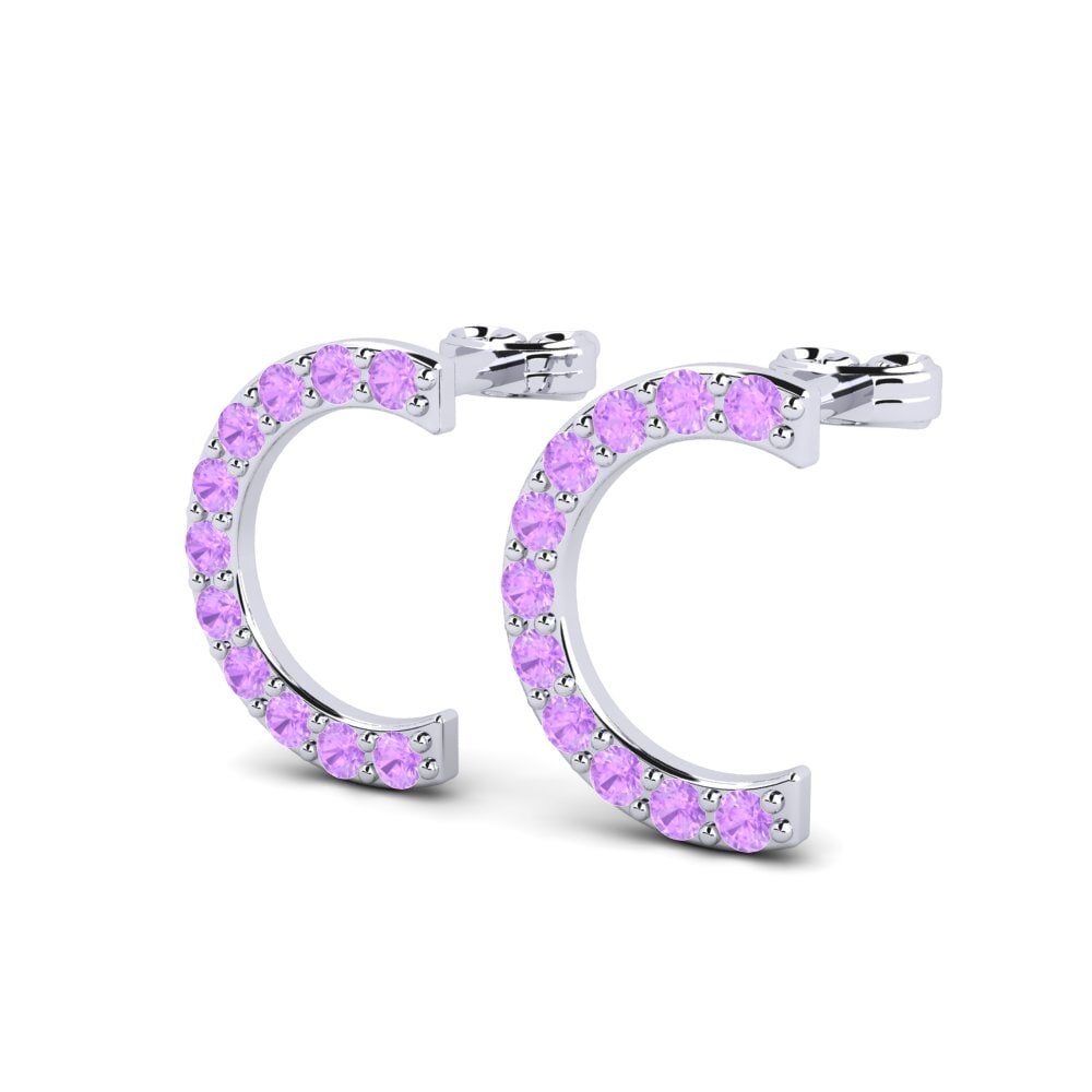 Amethyst Women's Earring Deviera C