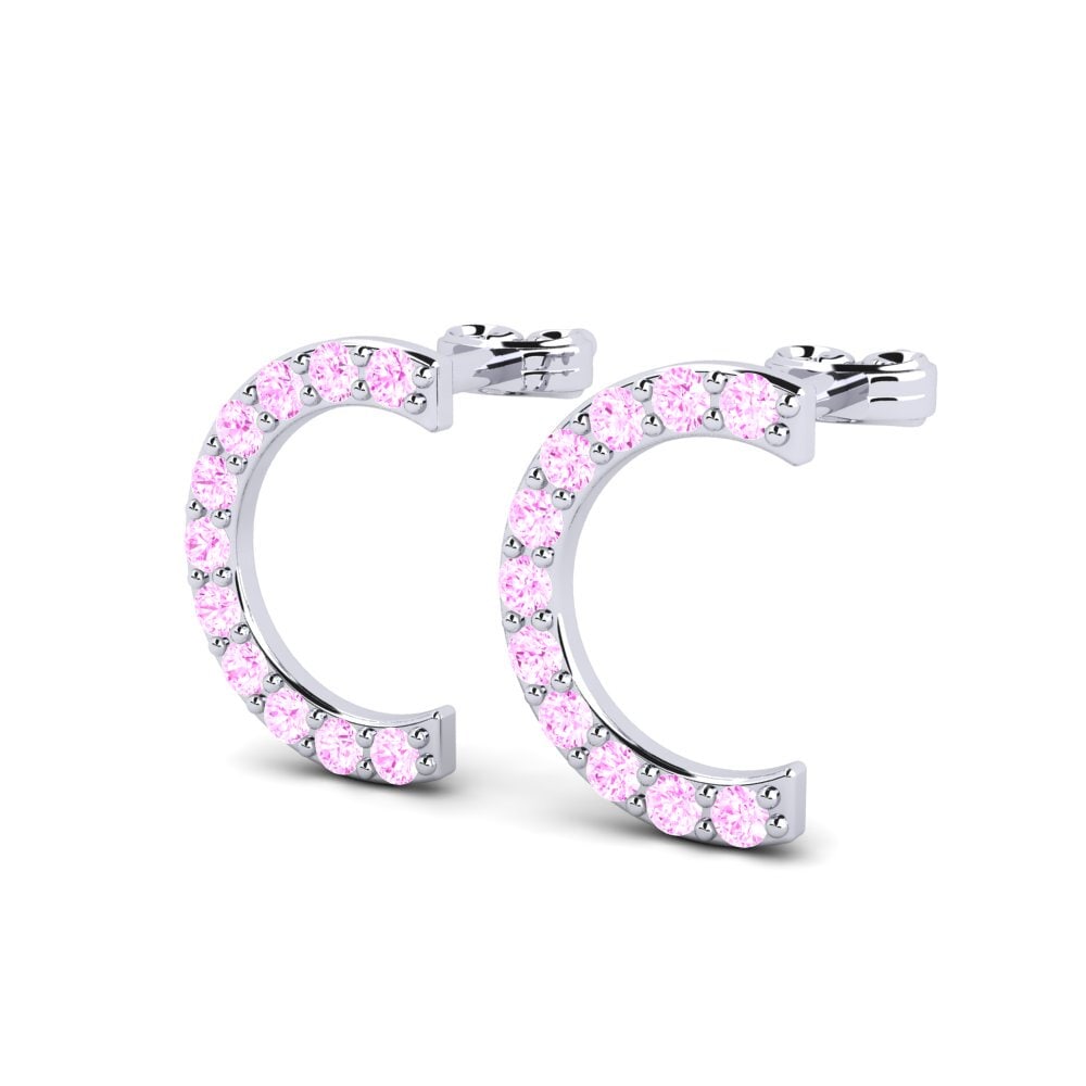 Pink Sapphire Women's Earring Deviera C