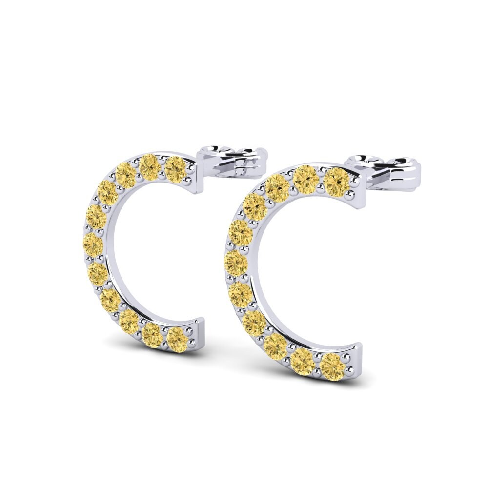 Yellow Diamond Women's Earring Deviera C