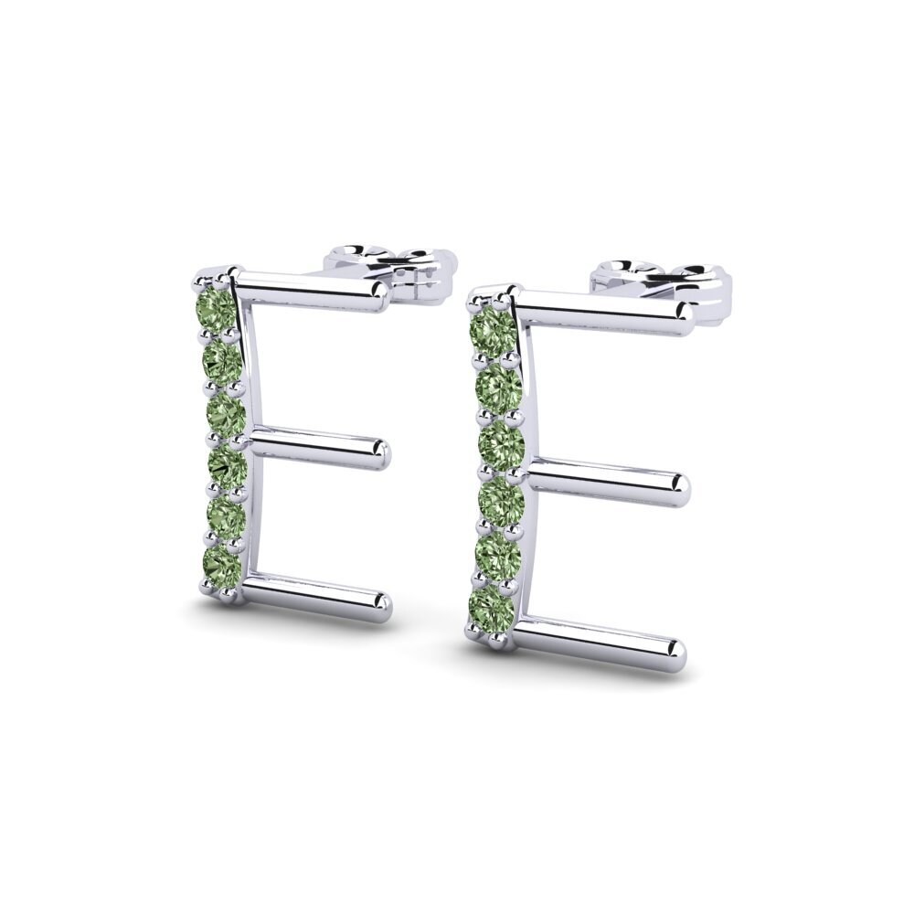 Green Diamond Women's Earring Deviera E