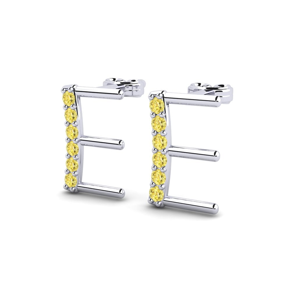 Yellow Sapphire Women's Earring Deviera E