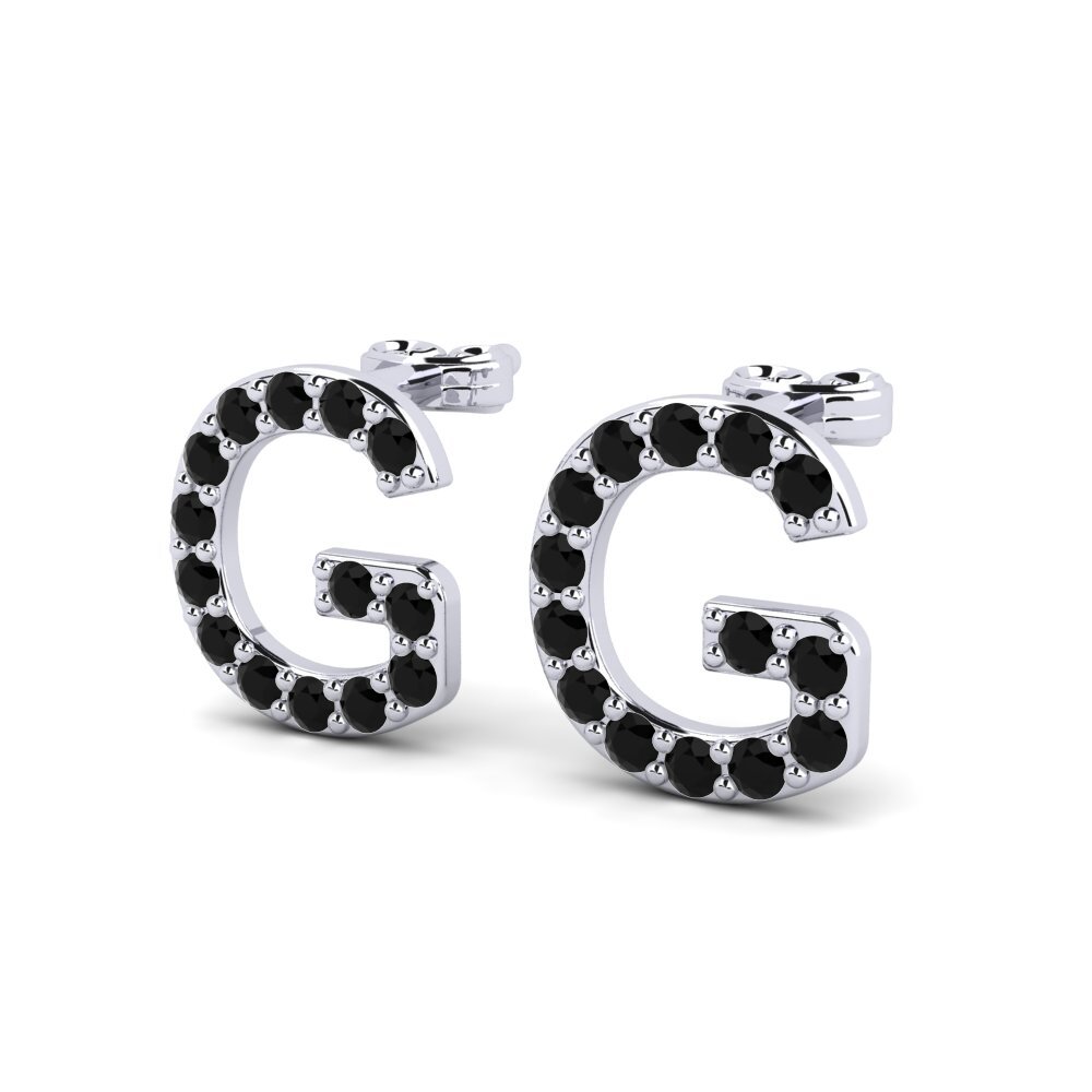 Black Sapphire Women's Earring Deviera G