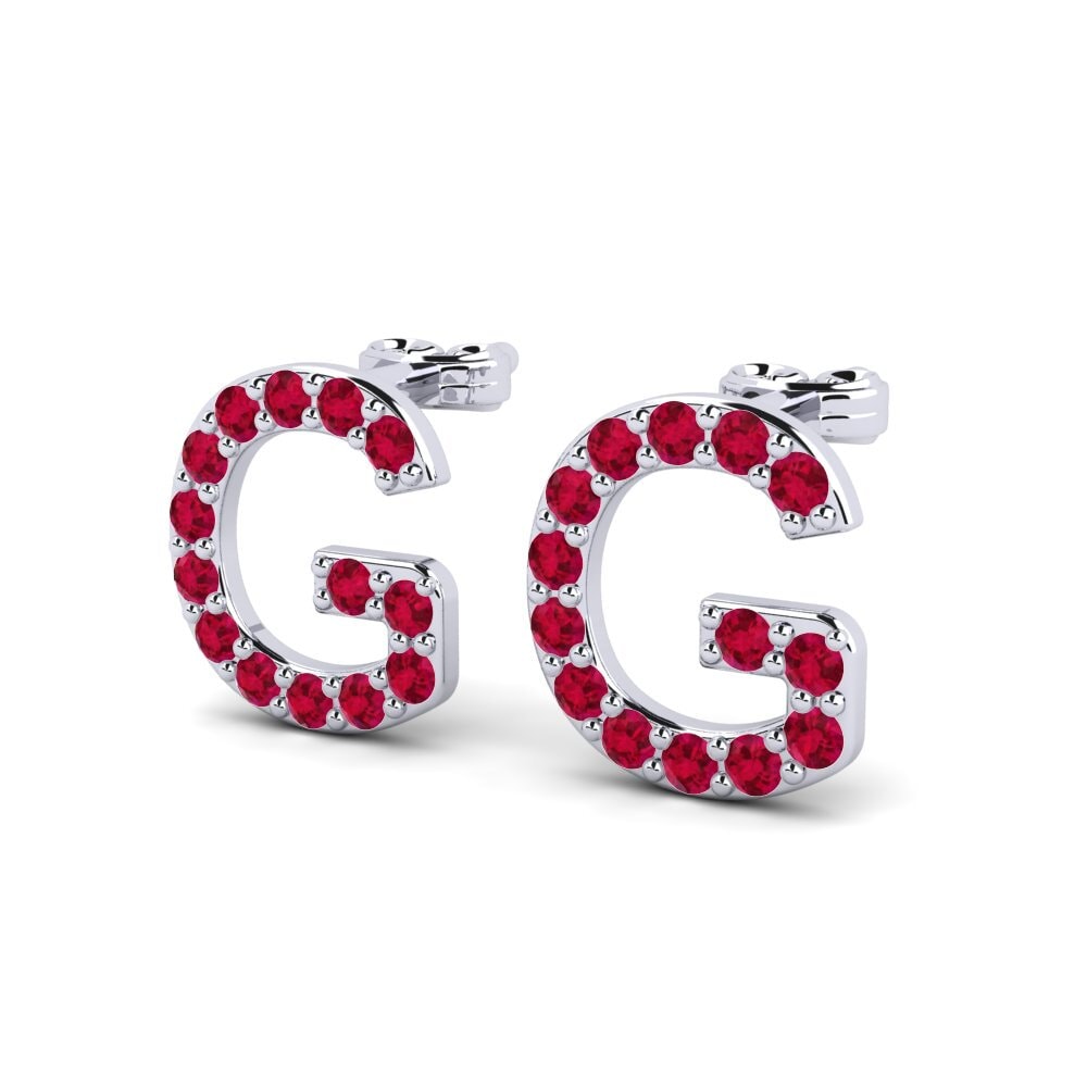 Ruby Women's Earring Deviera G