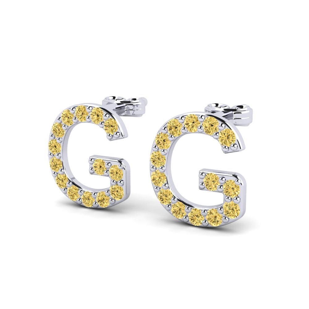 Yellow Diamond Women's Earring Deviera G