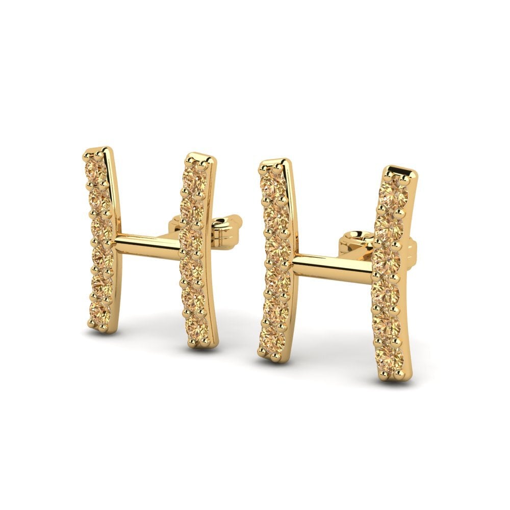 Brown Diamond Women's Earring Deviera H