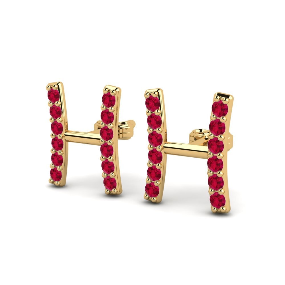Ruby Women's Earring Deviera H