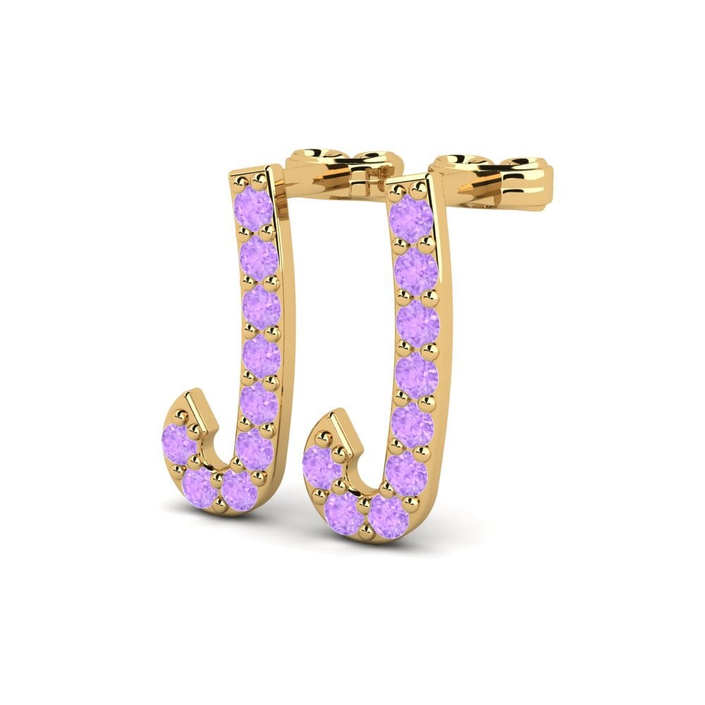 Amethyst Women's Earring Deviera J