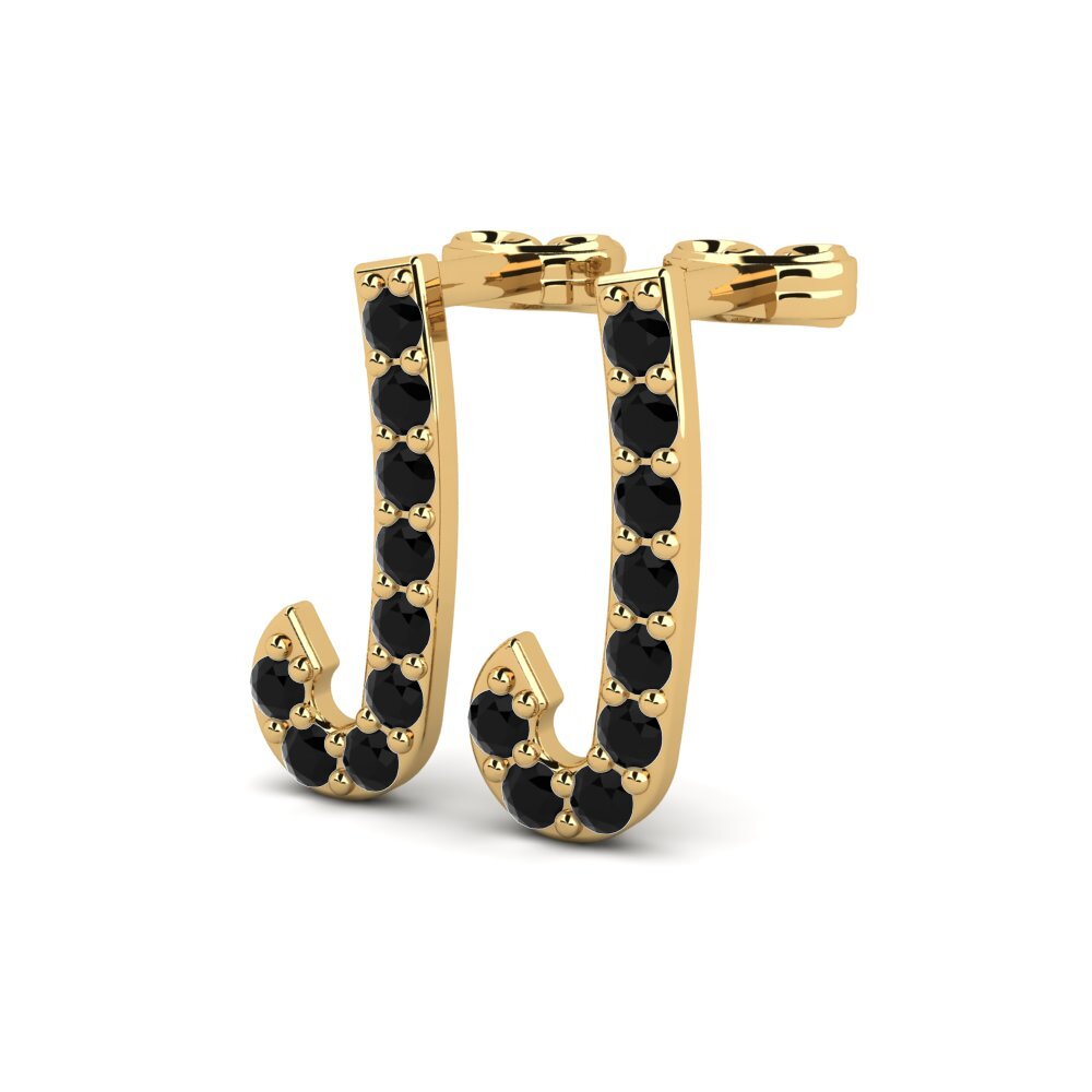 Black Sapphire Women's Earring Deviera J