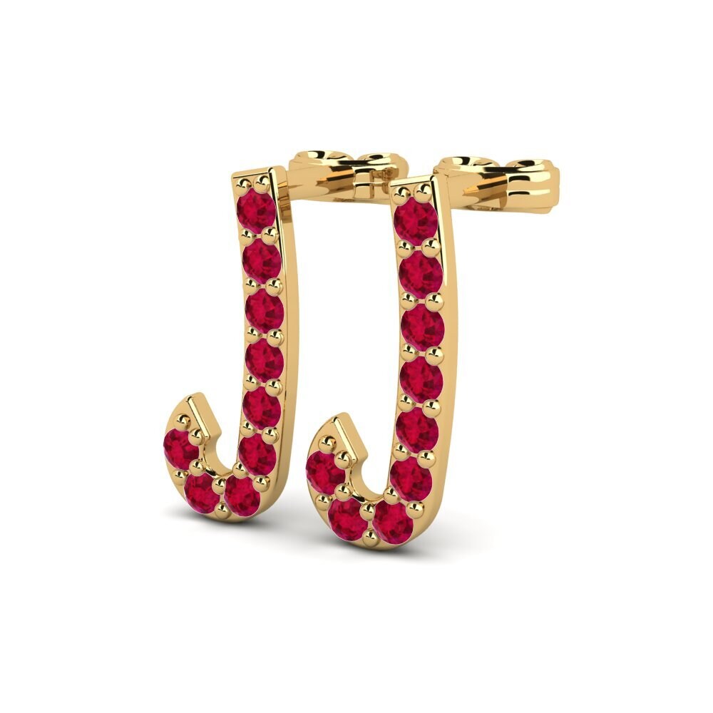 Ruby Women's Earring Deviera J