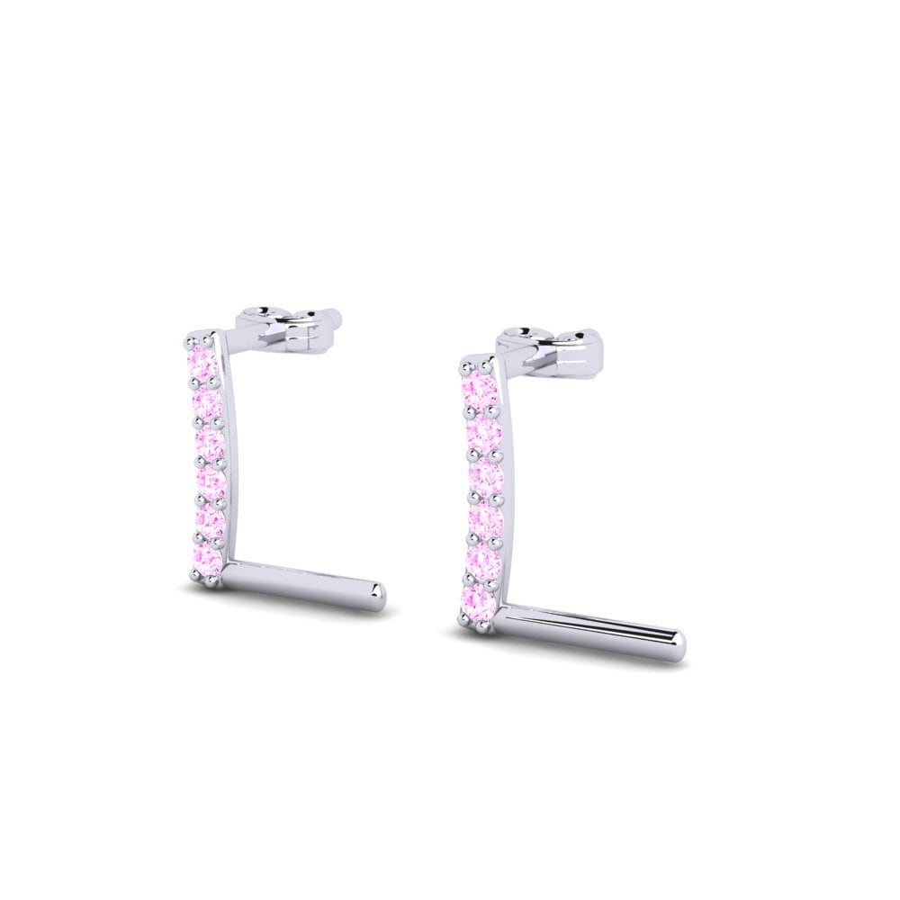 Pink Sapphire Women's Earring Deviera L