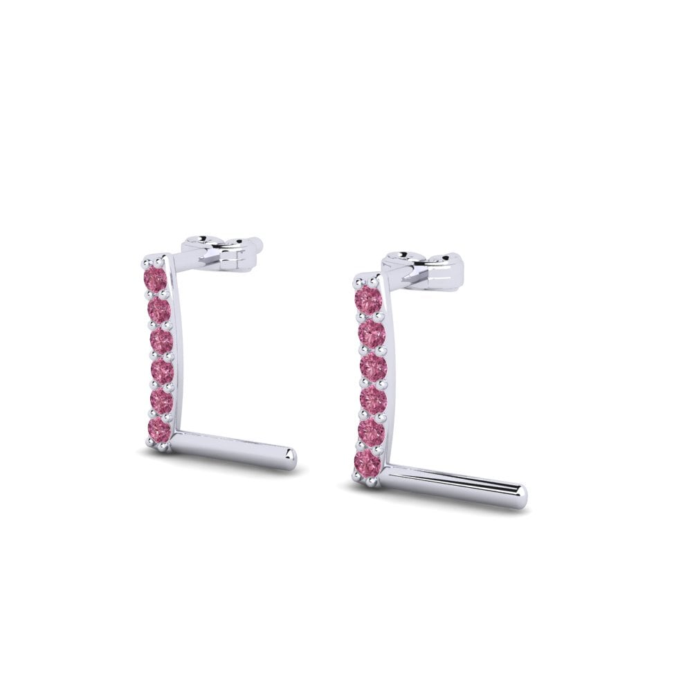 Rhodolite Garnet Women's Earring Deviera L