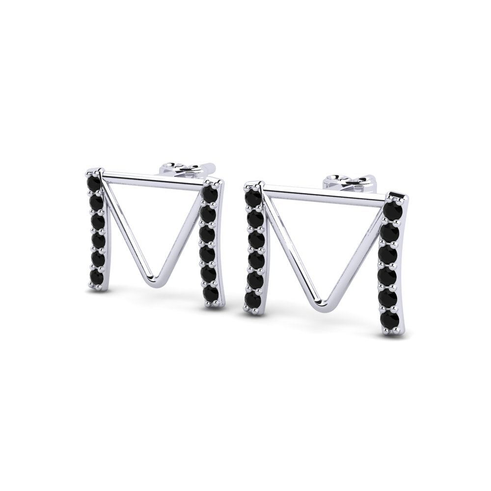 Black Sapphire Women's Earring Deviera M