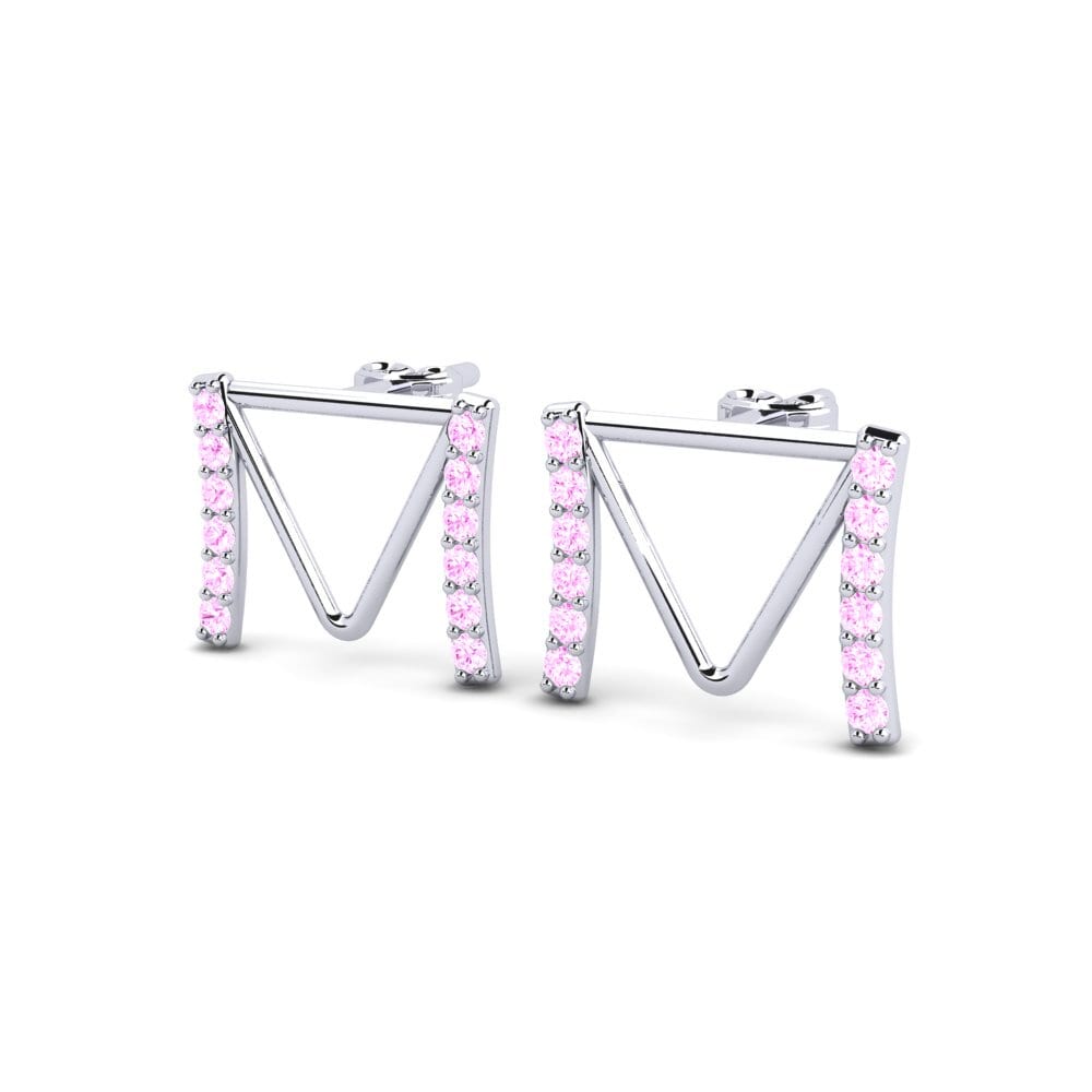 Pink Sapphire Women's Earring Deviera M