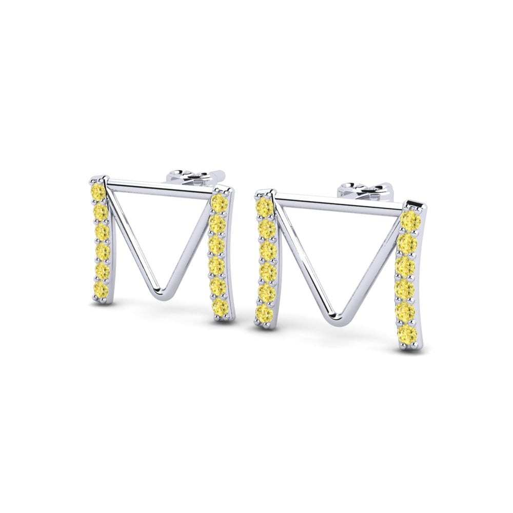 Yellow Sapphire Women's Earring Deviera M