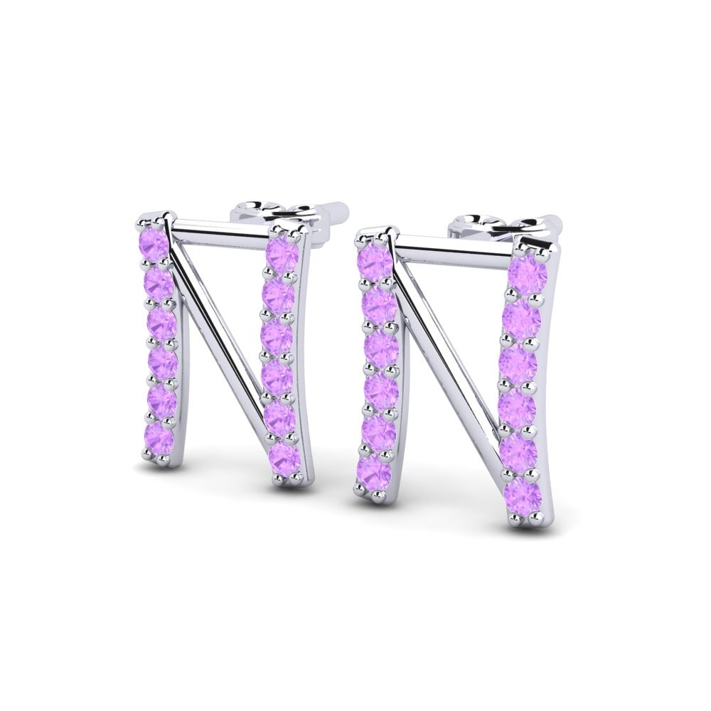 Amethyst Women's Earring Deviera N