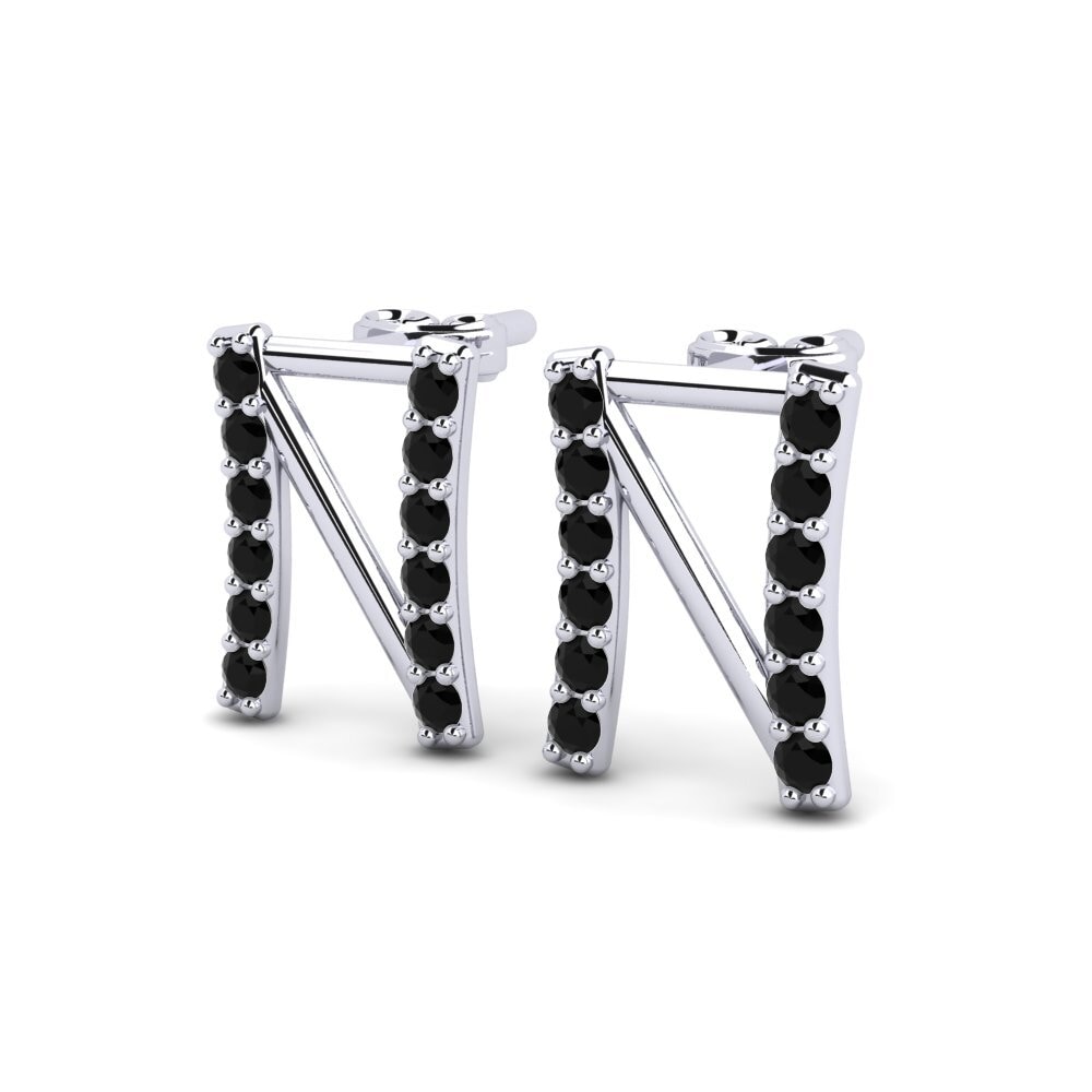 Black Sapphire Women's Earring Deviera N