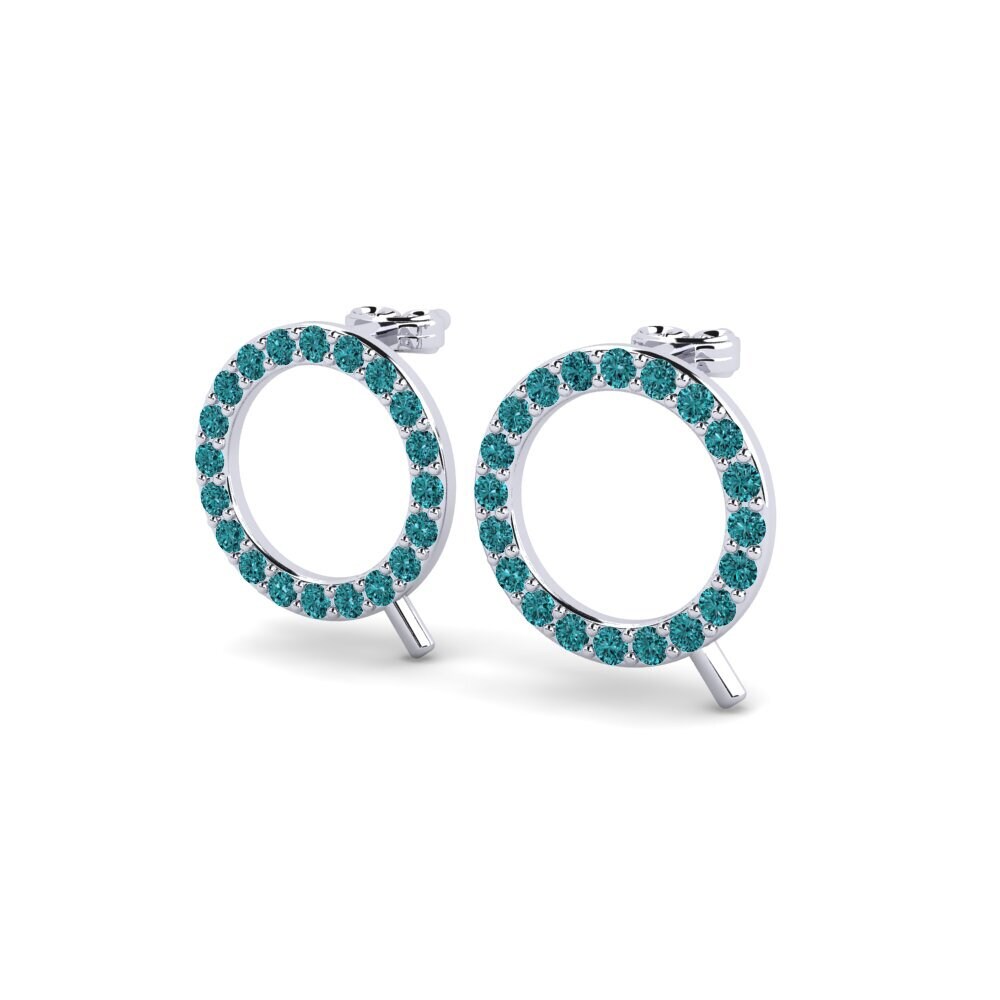 Blue Diamond Women's Earring Deviera Q