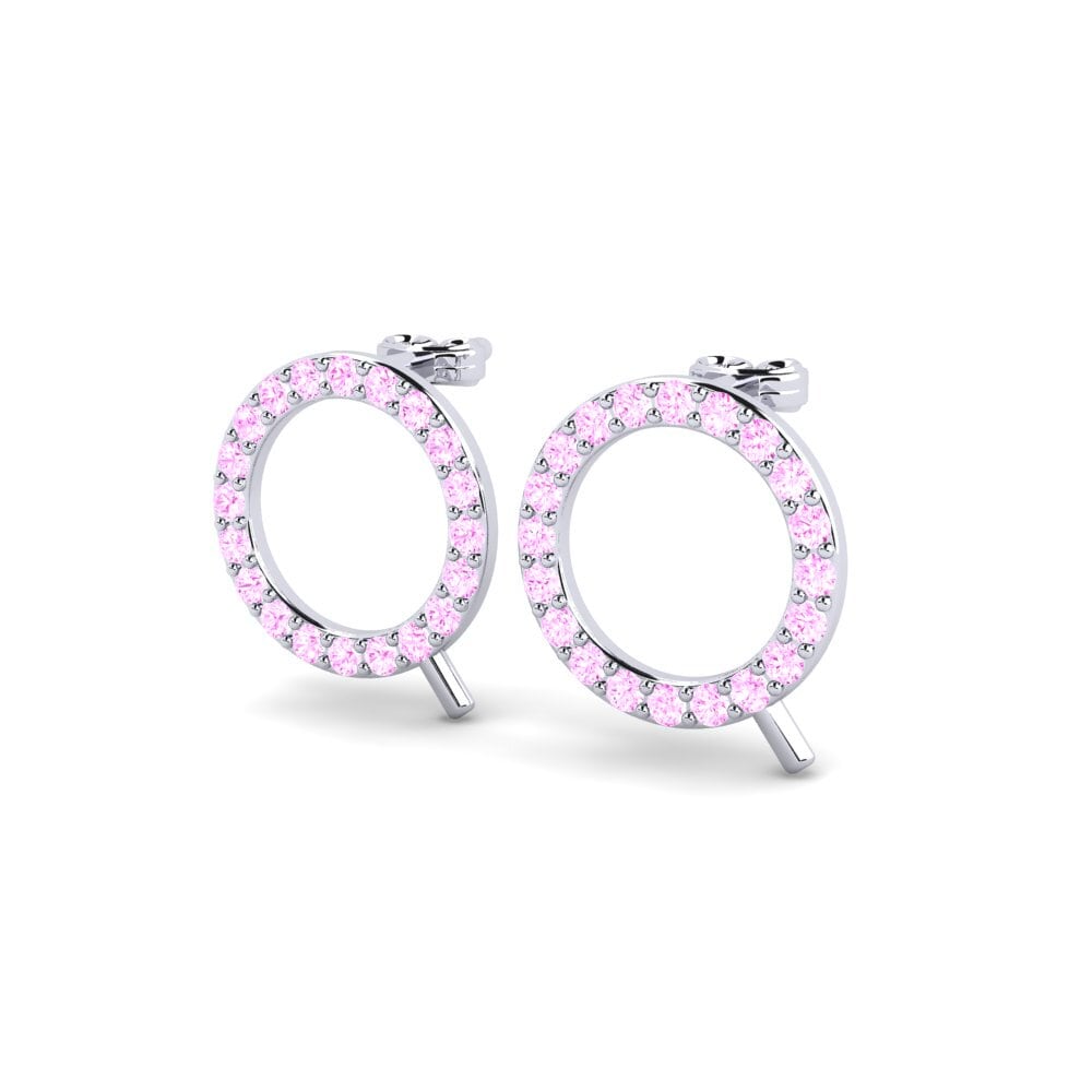 Pink Sapphire Women's Earring Deviera Q