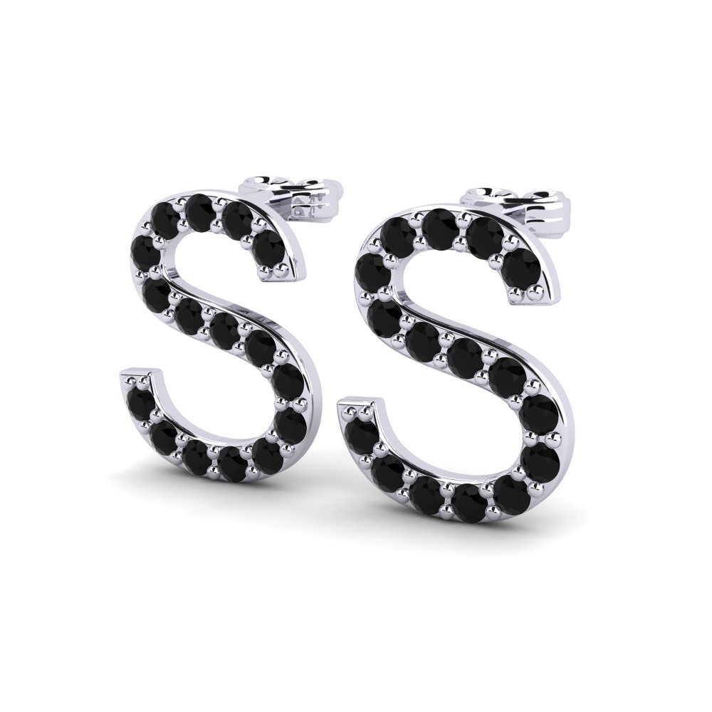 Black Sapphire Women's Earring Deviera S