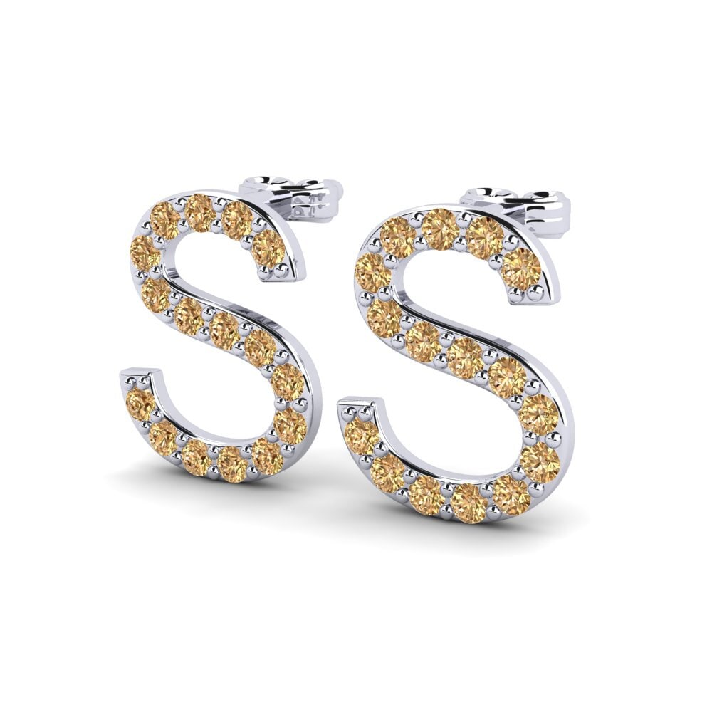 Brown Diamond Women's Earring Deviera S