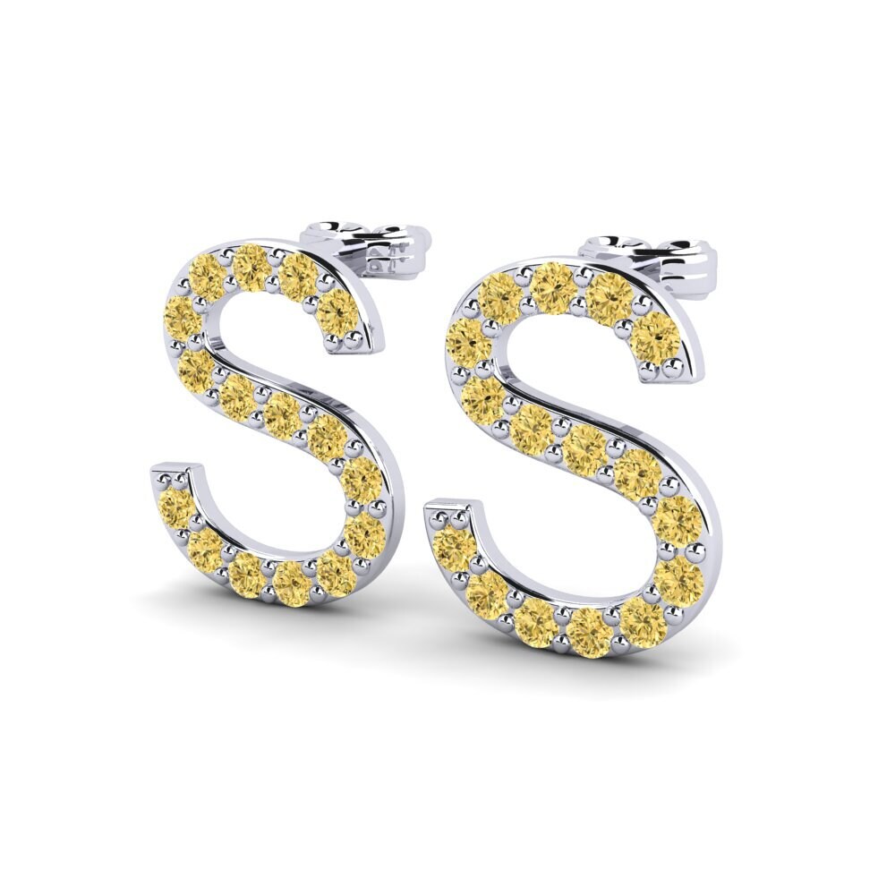 Yellow Diamond Women's Earring Deviera S